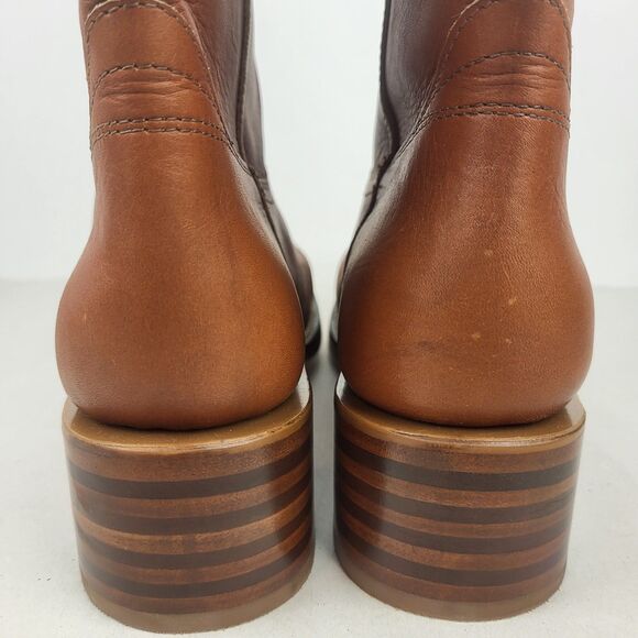 Frye Knee High Saddle Brown Leather Campus Boots Classic Size 11 - Picture 14 of 16